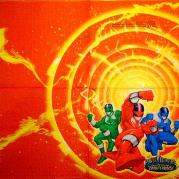 BF-141 Known Figures - 3-ply - Hallmark 2001 - Power Rangers - CS